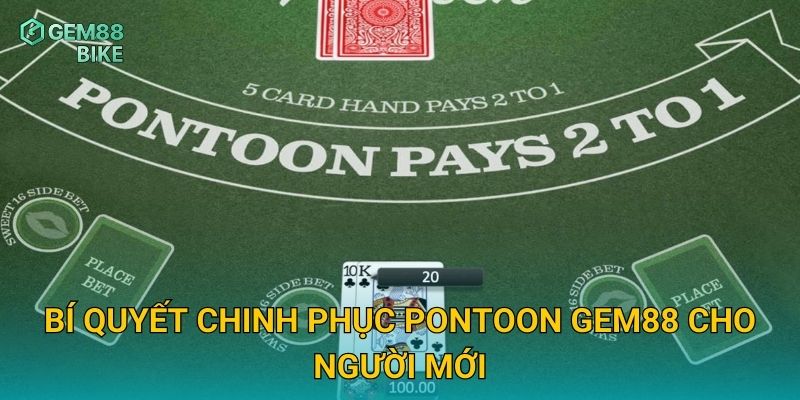 Bí quyết chinh phục Pontoon Gem88 cho người mới
